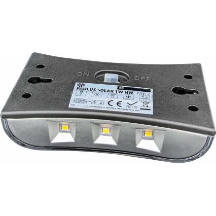 LED Solarna stenska svetilka LED/1W IP44