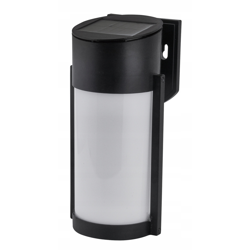 LED Solarna stenska svetilka LED/3,7V 300 mAh IP44 črna