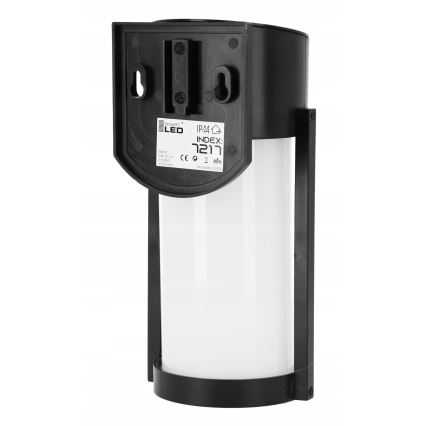 LED Solarna stenska svetilka LED/3,7V 300 mAh IP44 črna