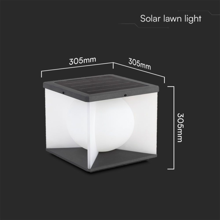 LED Zatemnitvena solarna stenska svetilka LED/8W/3,7V IP65 3000K + Daljinski upravljalnik