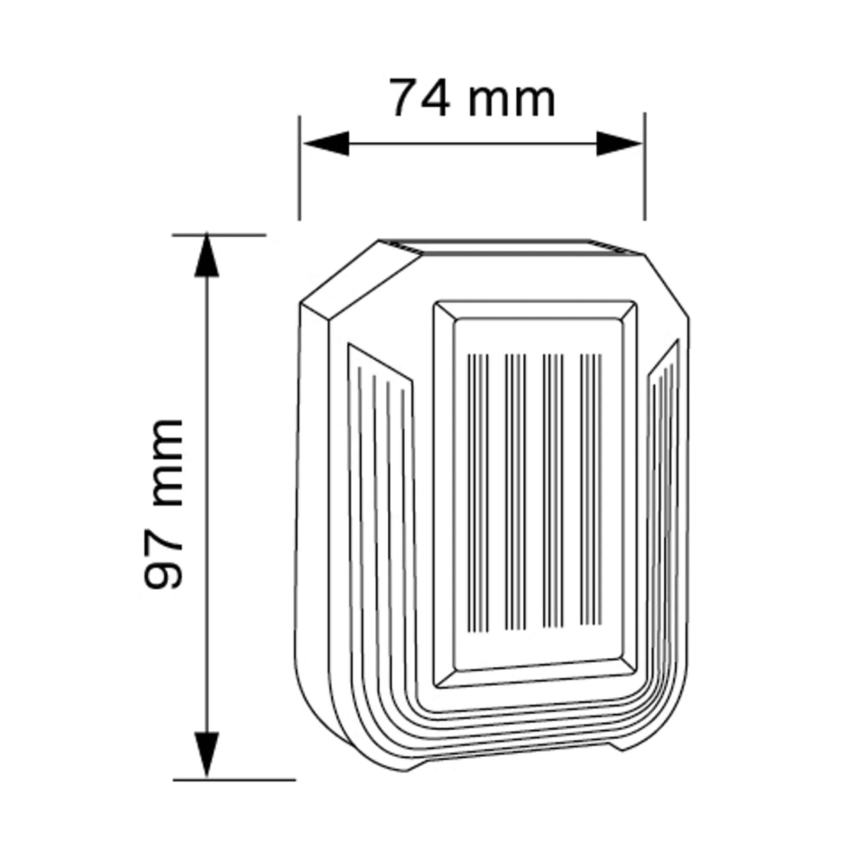 LED solarna stenska svetilka LUCE LED/1,2V IP44