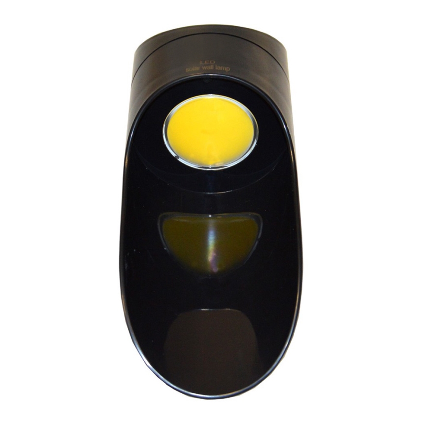 LED Solarna stenska svetilka PALESA LED/1W IP65 črna