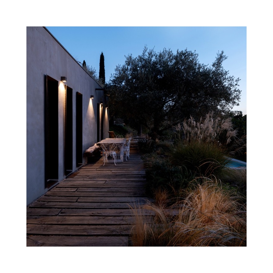 LED solarna stenska svetilka s senzorjem QUERK LED/1,2V 3000/4000K IP54 800 mAh