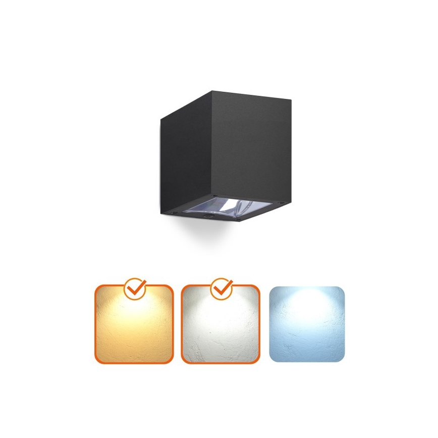 LED solarna stenska svetilka s senzorjem QUERK LED/1,2V 3000/4000K IP54 800 mAh