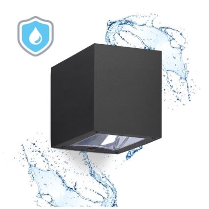 LED solarna stenska svetilka s senzorjem QUERK LED/1,2V 3000/4000K IP54 800 mAh