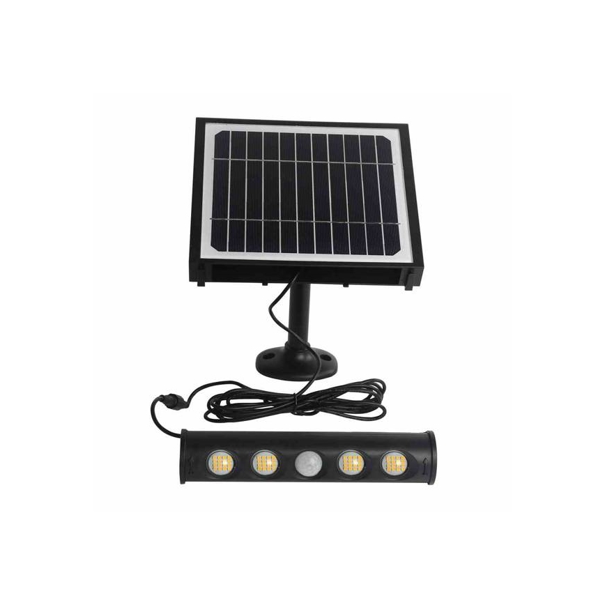 LED solarna stenska svetilka s senzorjem gibanja in mraka LED/8W/3,7V 4000 mAh 4000K IP65