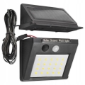 LED Solarna stenska svetilka s senzorjem in zunanjim panelom LED/0,55W/3,7V IP65