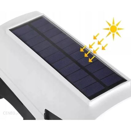 LED Solarna stenska svetilka s senzorjem KAMERA LED/1W/3,7V IP44 + Daljinski upravljalnik