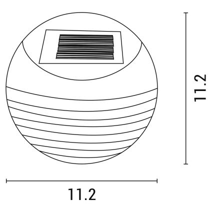 LED Solarna stenska svetilka s senzorjem LED/0,06W/1,2V 3000K IP44