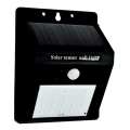 LED Solarna stenska svetilka s senzorjem LED/0,55W/3,7V 1200mAh 6500K IP65