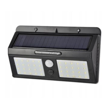 LED solarna stenska svetilka s senzorjem LED/1,2W/3,7V 1200 mAh IP54
