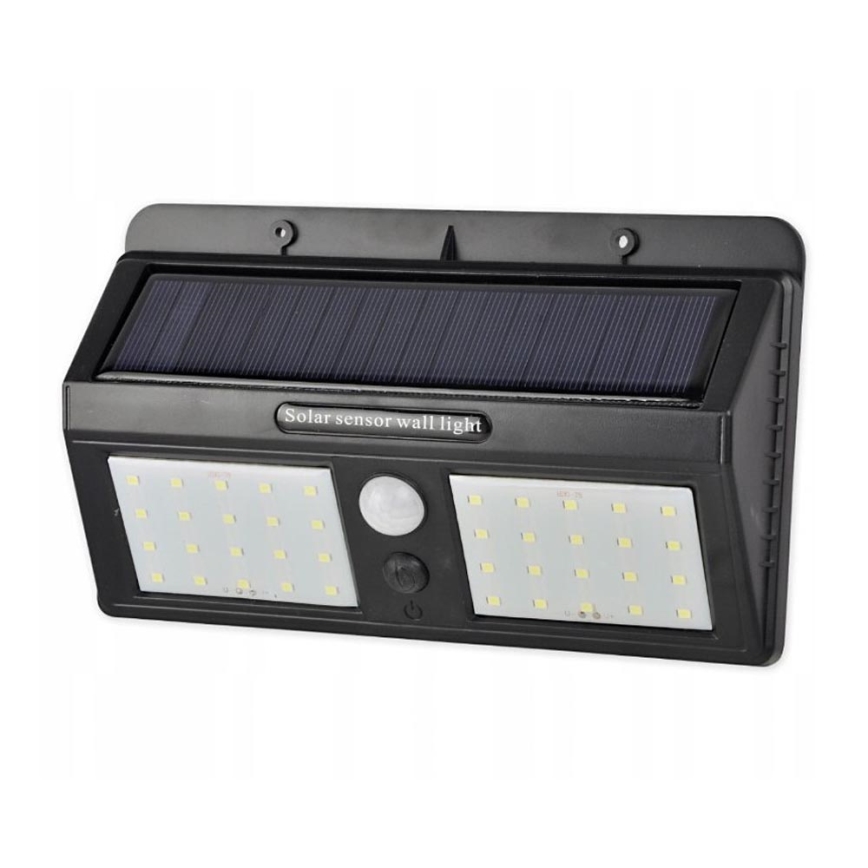 LED Solarna stenska svetilka s senzorjem LED/1,2W/3,7V 2400 mAh IP54