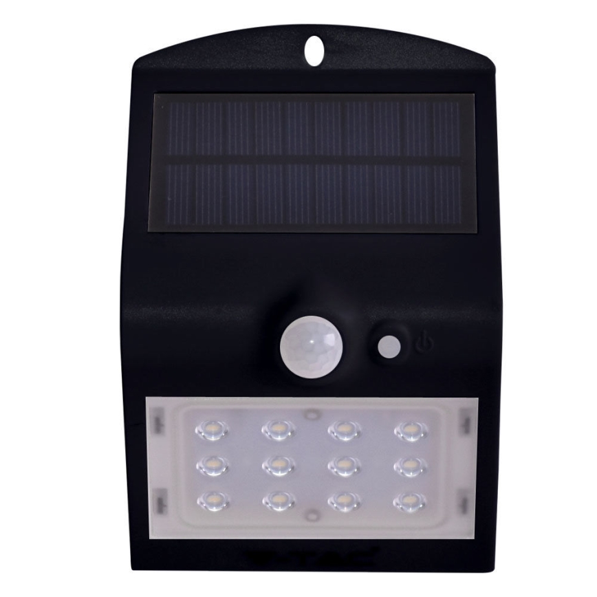 LED Solarna stenska svetilka s senzorjem LED/1.5W/3,7V IP65 1200 mAh
