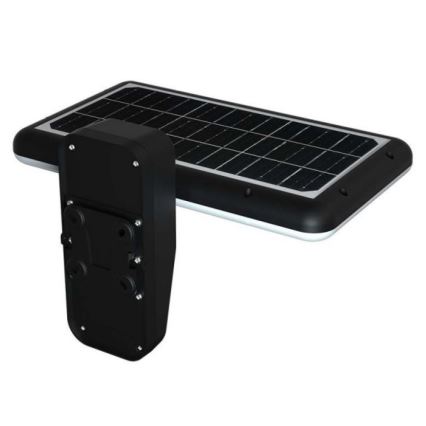 LED Solarna stenska svetilka s senzorjem LED/15W/3,2V 4000K/6000K IP65 6000 mAh črna