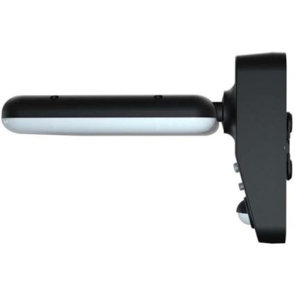 LED Solarna stenska svetilka s senzorjem LED/15W/3,2V 4000K/6000K IP65 6000 mAh črna