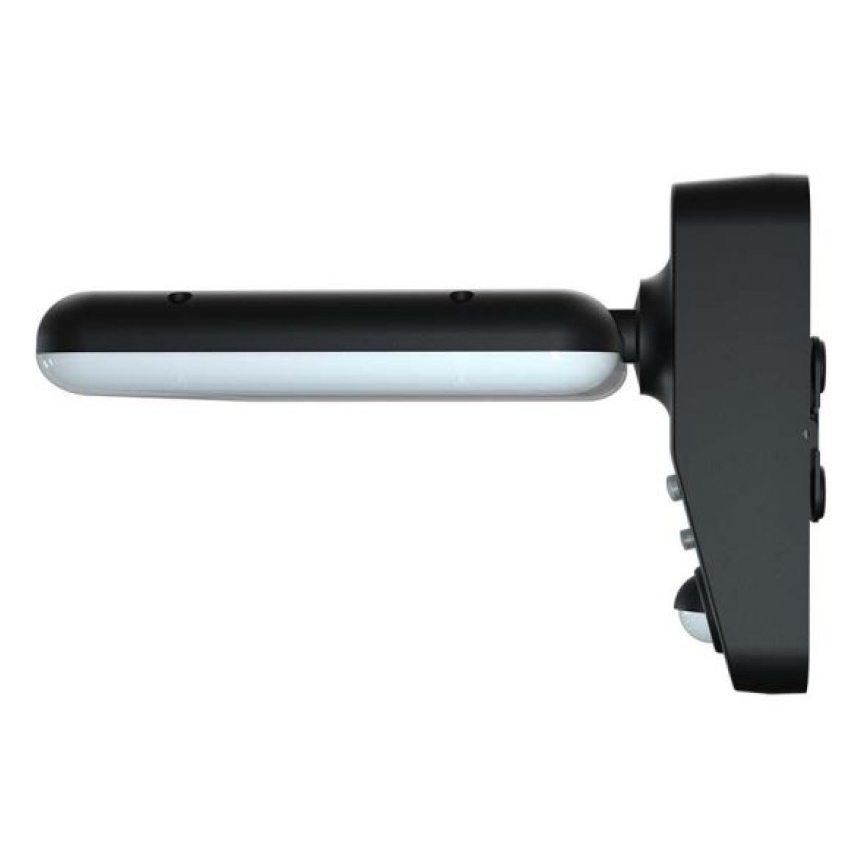 LED Solarna stenska svetilka s senzorjem LED/15W/3,2V 4000K/6000K IP65 6000 mAh črna