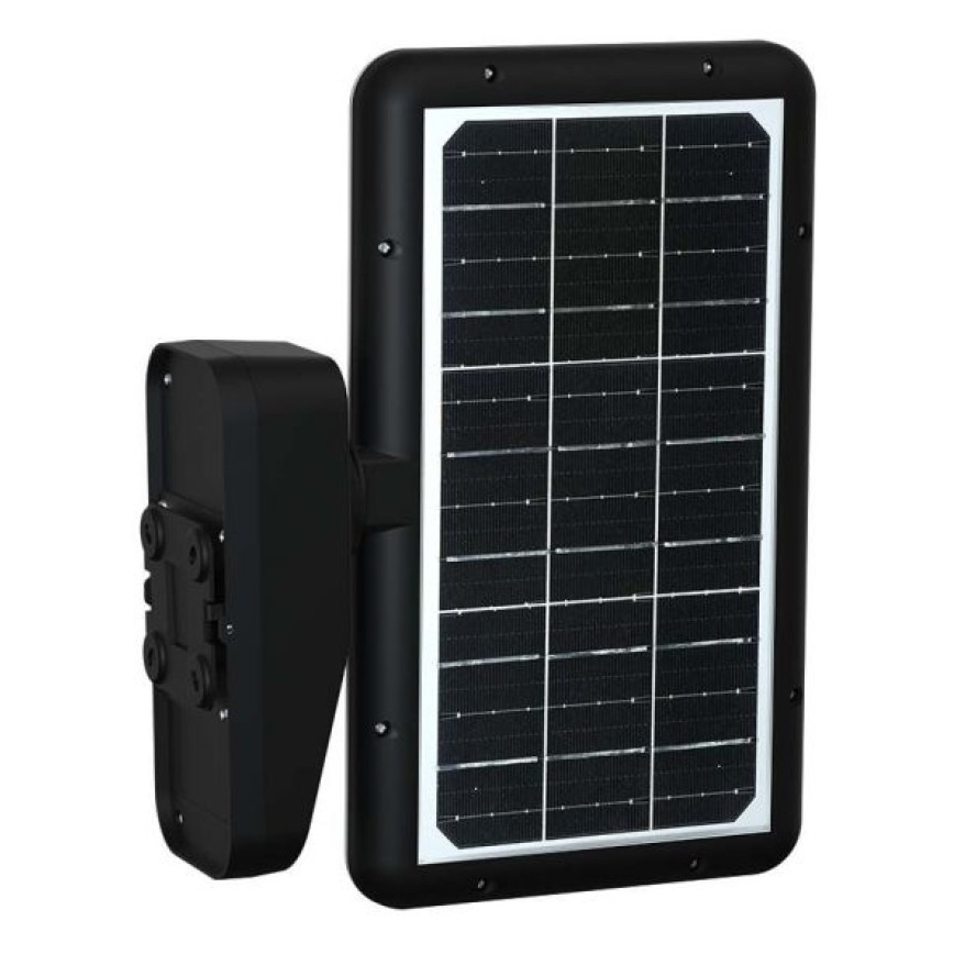 LED Solarna stenska svetilka s senzorjem LED/15W/3,2V 4000K/6000K IP65 6000 mAh črna