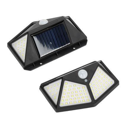 LED Solarna stenska svetilka s senzorjem LED/1W/3,7V 6500K IP44