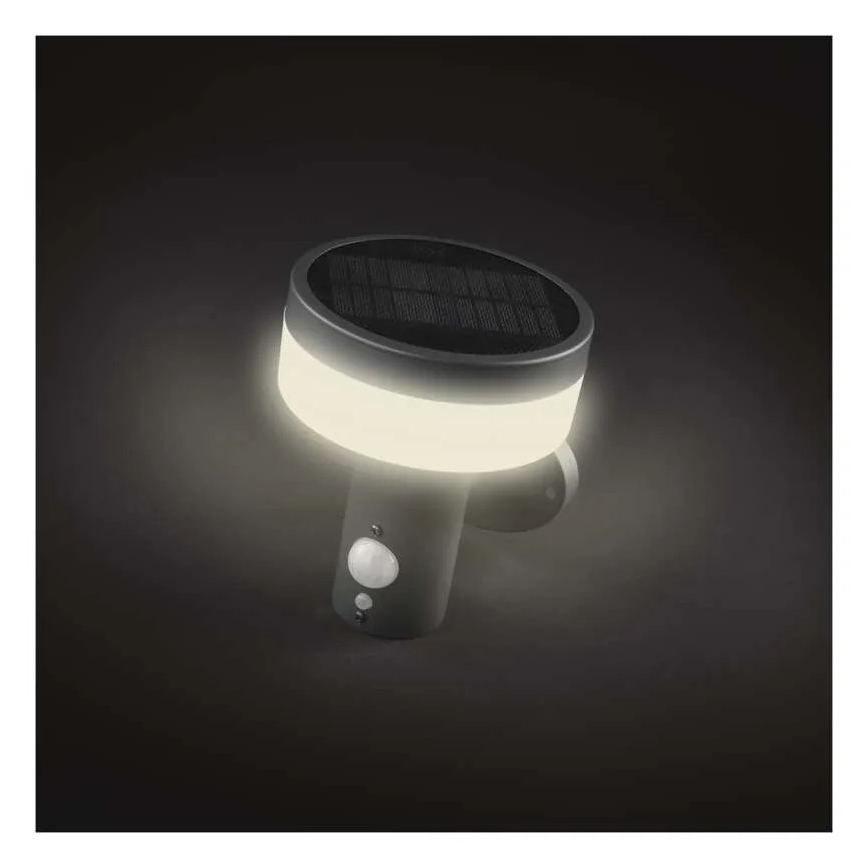 LED Solarna stenska svetilka s senzorjem LED/2W/3,7V 1200 mAh IP44