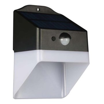 LED Solarna stenska svetilka s senzorjem LED/2W/3,7V 4000K IP65