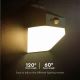 LED Solarna stenska svetilka s senzorjem LED/2W/3,7V 4000K IP65
