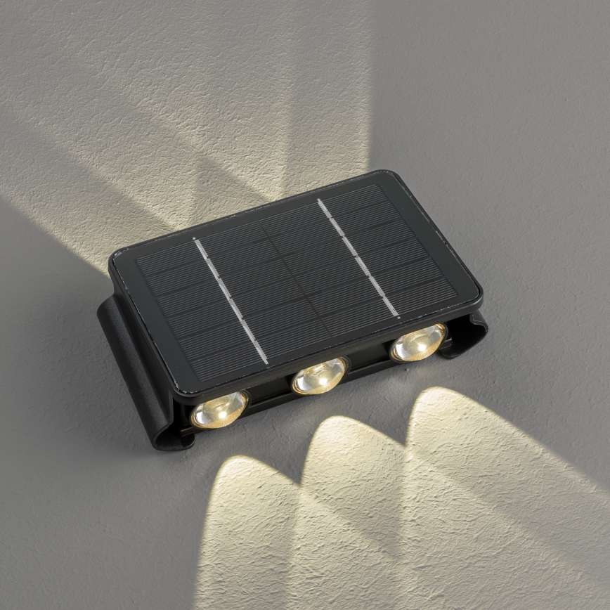 LED Solarna stenska svetilka s senzorjem LED/2W/5V IP54 1300 mAh