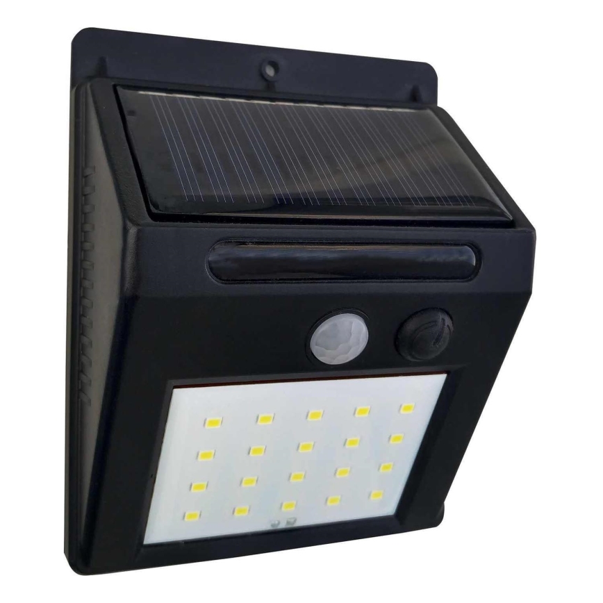 LED Solarna stenska svetilka s senzorjem LED/3W/3,7V 1200 mAh IP44