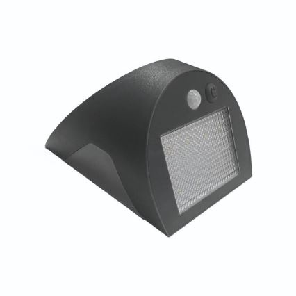 Solarno LED stensko svetilo s senzorjem LED/3W/3,7V 3000/4000K 1200 mAh IP54 antracitno