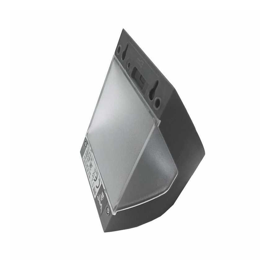 Solarno LED stensko svetilo s senzorjem LED/3W/3,7V 3000/4000K 1200 mAh IP54 antracitno