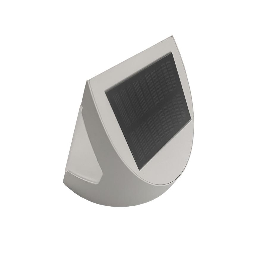 LED solarna stenska svetilka s senzorjem LED/3W/3,7V 3000/4000K 1200 mAh IP54 bela