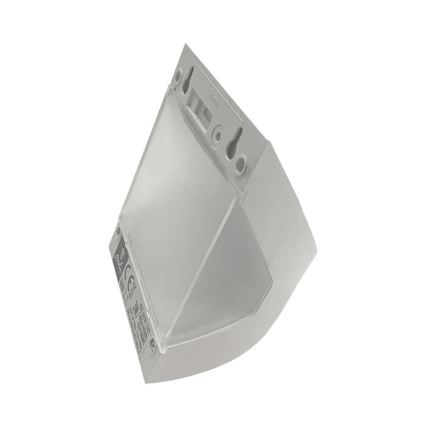 LED solarna stenska svetilka s senzorjem LED/3W/3,7V 3000/4000K 1200 mAh IP54 bela