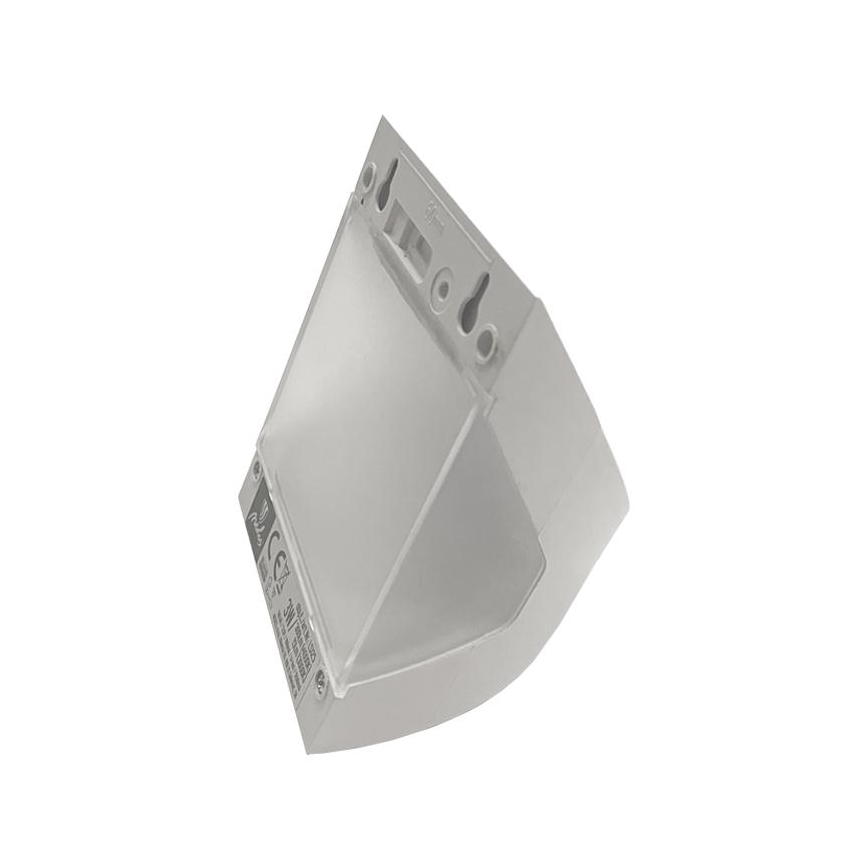 LED solarna stenska svetilka s senzorjem LED/3W/3,7V 3000/4000K 1200 mAh IP54 bela