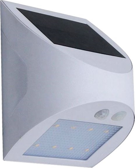 LED solarna stenska svetilka s senzorjem LED/3W/3,7V 3000/4000K 1200 mAh IP54 bela