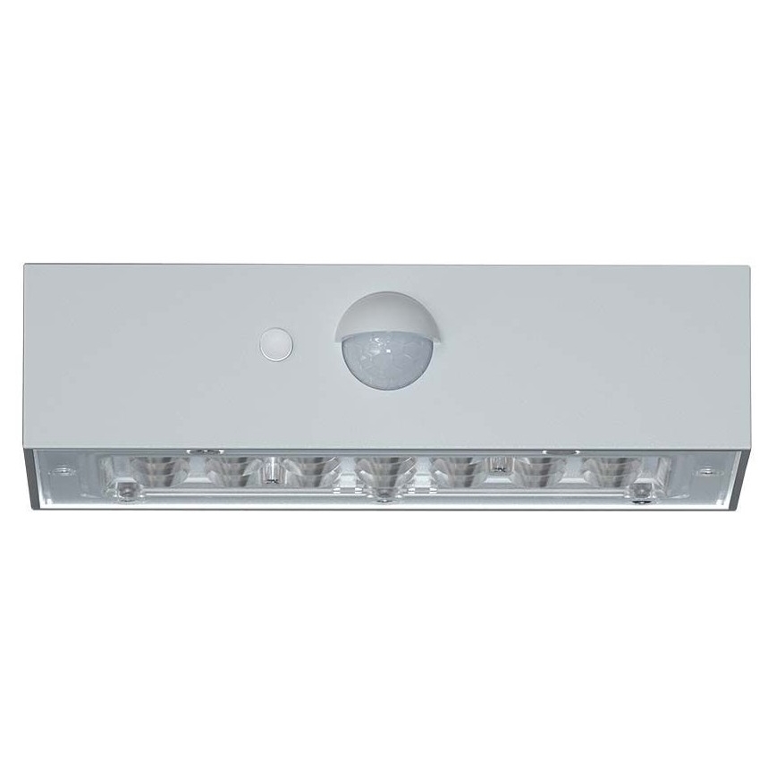 LED Solarna stenska svetilka s senzorjem LED/3W/3,7V 3000K/4000K IP65 bela