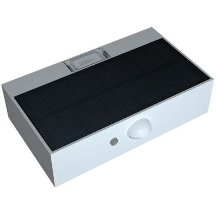 LED Solarna stenska svetilka s senzorjem LED/3W/3,7V 3000K/4000K IP65 bela