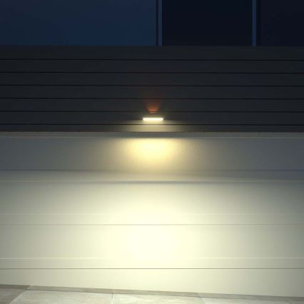 LED Solarna stenska svetilka s senzorjem LED/3W/3,7V 3000K/4000K IP65 bela