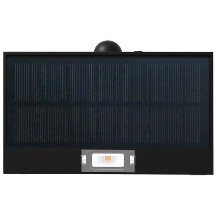 LED Solarna stenska svetilka s senzorjem LED/3W/3,7V 3000K/4000K IP65 1200 mAh črna