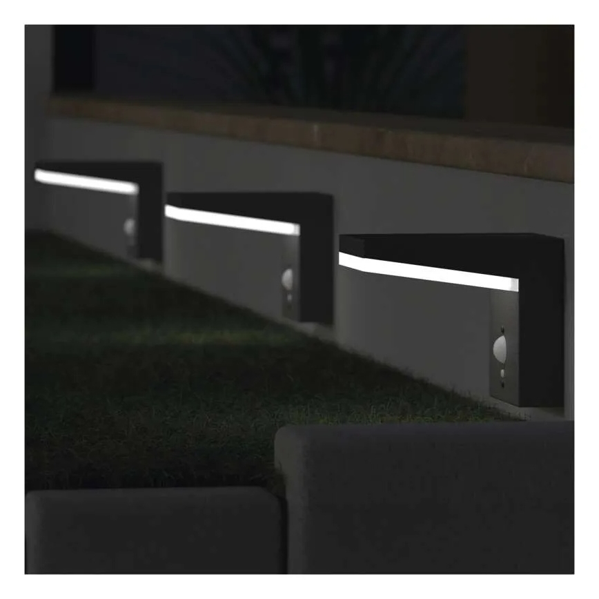 LED Solarna stenska svetilka s senzorjem LED/4,4W/3,7V 2200 mAh IP44
