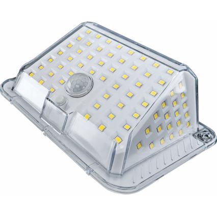 LED Solarna stenska svetilka s senzorjem LED/5W/3,7V 1200 mAh IP44
