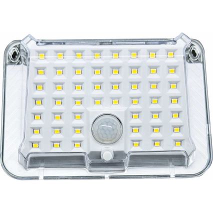 LED Solarna stenska svetilka s senzorjem LED/5W/3,7V 1200 mAh IP44