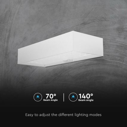 LED Solarna stenska svetilka s senzorjem LED/6W/3,7V IP65 4000K 3000 mAh bela