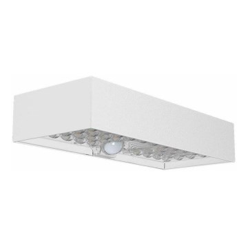 LED Solarna stenska svetilka s senzorjem LED/6W/3,7V IP65 4000K bela