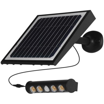 LED Solarna stenska svetilka s senzorjem LED/8W/3,7V IP65 3000K