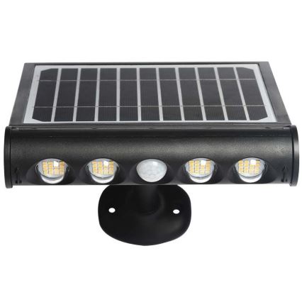 LED Solarna stenska svetilka s senzorjem LED/8W/3,7V IP65 3000K