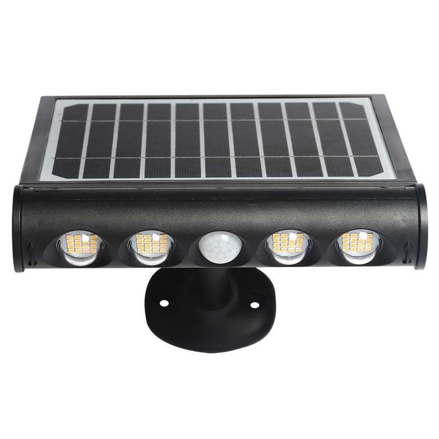 LED Solarna stenska svetilka s senzorjem LED/8W/3,7V IP65 3000K