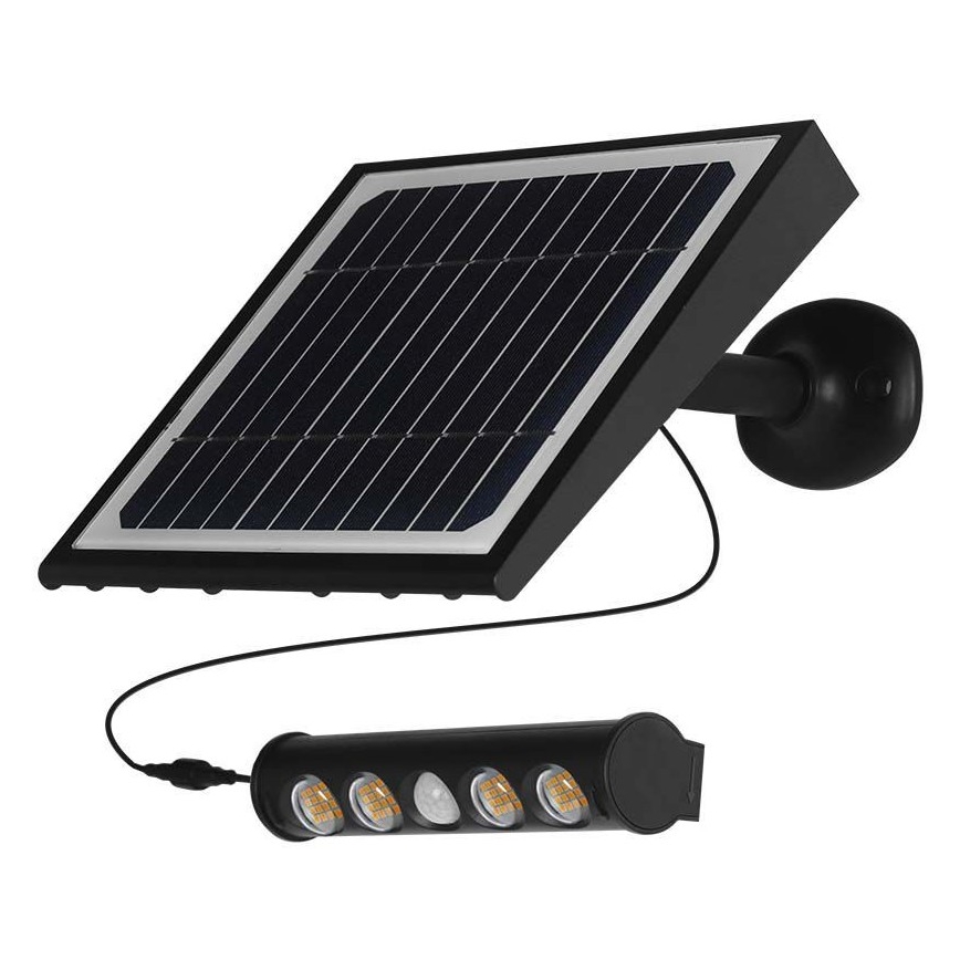LED Solarna stenska svetilka s senzorjem LED/8W/3,7V IP65 4000K