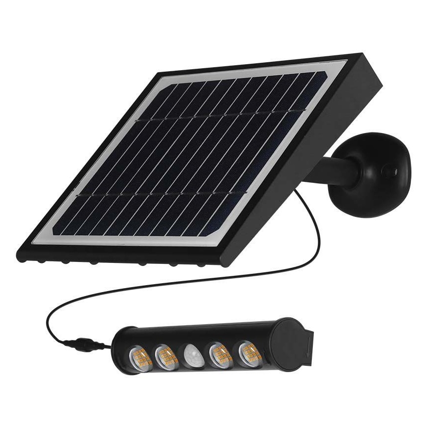 LED Solarna stenska svetilka s senzorjem LED/8W/3,7V IP65 6000K