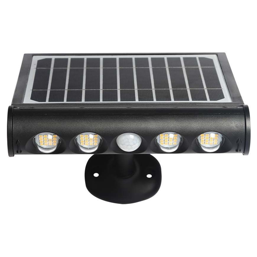 LED Solarna stenska svetilka s senzorjem LED/8W/3,7V IP65 6000K