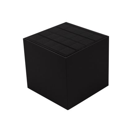 LED solarna stenska svetilka s senzorjem LED/9W/3,7V 3000/4000/5000K 2600 mAh IP65 črna