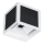 LED solarna stenska svetilka s senzorjem LED/9W/3,7V 3000/4000/6000K IP65 2600 mAh bela